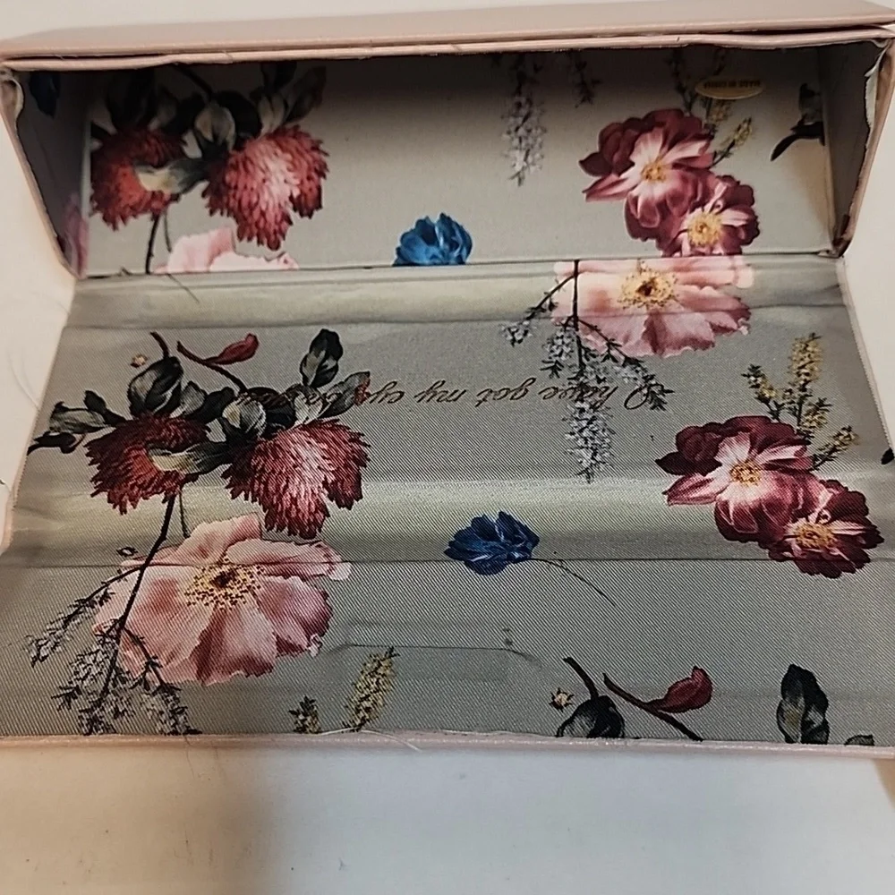 Ted Baker London Pink Folding Eyeglass Sunglass Case